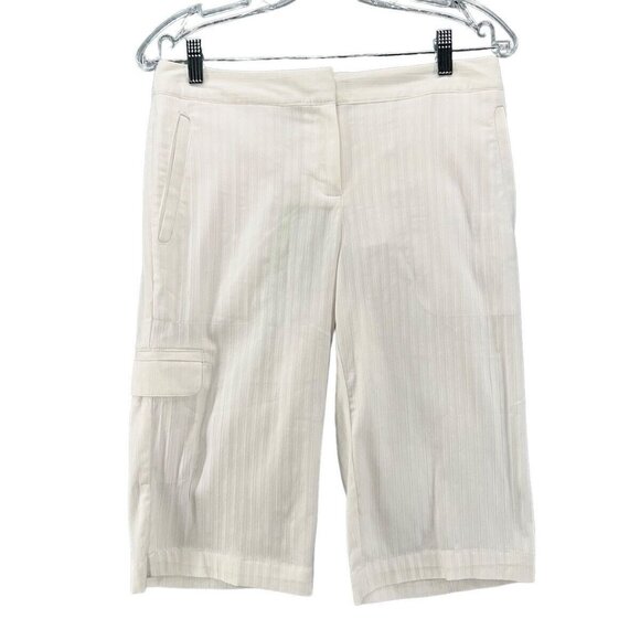 Izod Performx Basix Womens Cargo Shorts Size 2 Stretch Cool-FX Performance White - Picture 1 of 11